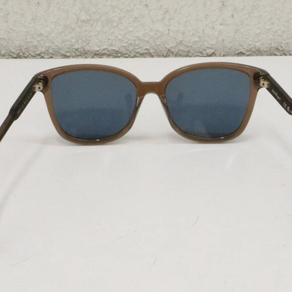 Salvatore Ferragamo SF 815S 210 Brown Sunglasses Blue Lens 56-17-140 - Picture 1 of 9